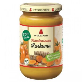 Zwergenwiese | Sos z żółtych pomidorów z kurkumą bezglutenowy BIO 340ml