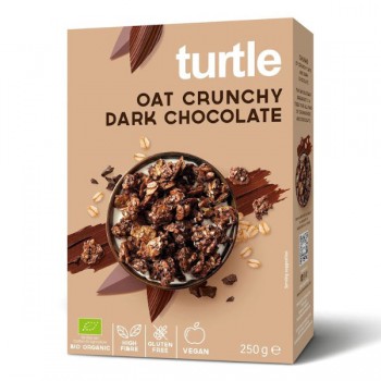 Turtle | Musli owsiane z gorzką czekoladą bezglutenowe BIO 250g