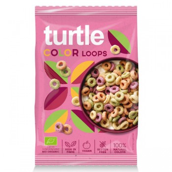 Turtle | Kółka zbożowe kolorowe bezglutenowe BIO 40g