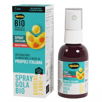Mielizia | Spray do gardła z propolisem BIO dla dzieci powyżej 3 lat 30ml
