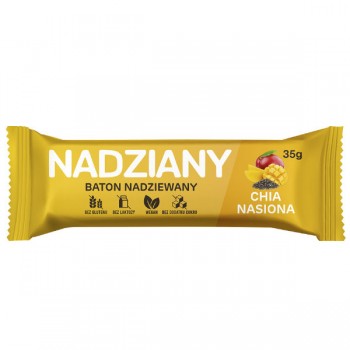 Nadziany | Baton nadziewany mango chia 35g