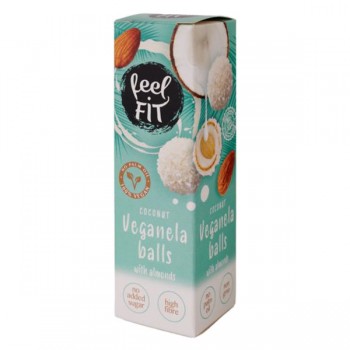 Feel FIT | Veganella kulki kokosowe z migdałem 27g