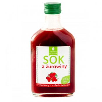 Zielona Tłocznia | Sok żurawina 100% 200ml