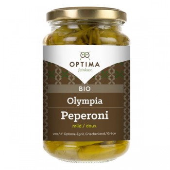 Optima | Papryczki pepperoni zielone w zalewie BIO 350g (180g)