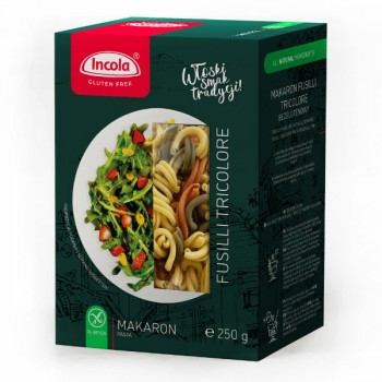 Incola | Makaron bezglutenowy Fusilli tricolore 250g
