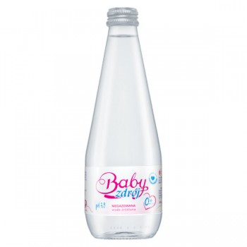 Baby Zdrój | Woda źródlana Baby Zdrój niegazowana 330ml (szklana butelka)