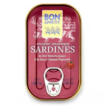 Bon Appetit | Sardynki portugalskie w pikantnym sosie pomidorowym 120g (78g)