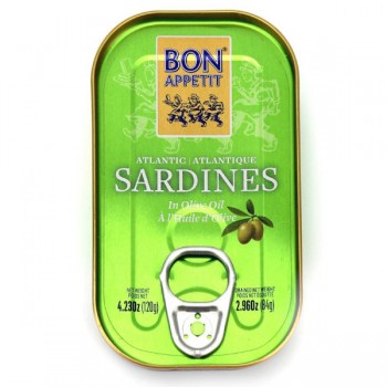 Bon Appetit | Sardynki portugalskie w oliwie z oliwek 120g (84g)