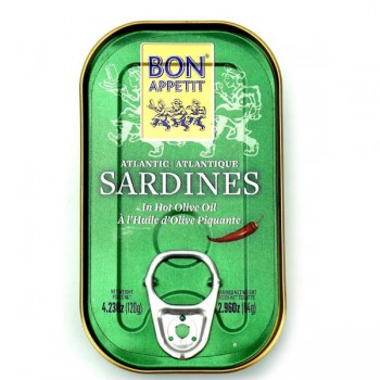 Bon Appetit | Sardynki portugalskie w pikantnej oliwie z oliwek 120g (84g)