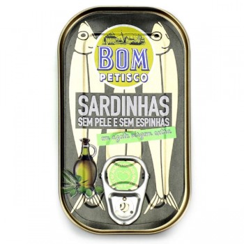 Bon Appetit | Sardynki premium bez skóry i ości w oliwie z oliwek extra virgin 120g (84g)
