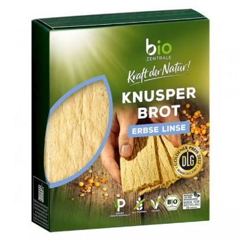 Bio Zentrale | Pieczywo chrupkie proteinowe groch żółty - soczewica bezglutenowe BIO 100g
