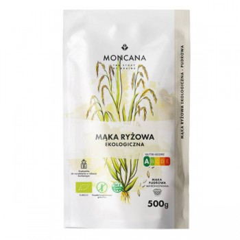 Moncana | Bezglutenowa pudrowa mąka ryżowa ekologiczna 500g