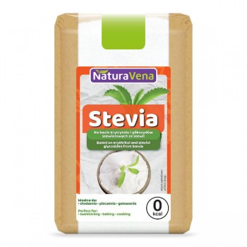 NaturaVena | Stevia (na bazie erytrytolu i glikozydów stewiolowych ze stewii) 500g