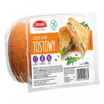 Incola | Chleb tostowy jasny bezglutenowy 200g