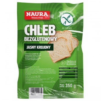 Naura | Chleb bezglutenowy jasny krojony 350g