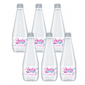 Aqua East | 6x Woda źródlana Baby Zdrój niegazowana 330ml (szklana butelka)
