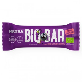 Naura | Baton Czarna porzeczka & Kokos BIO 35g