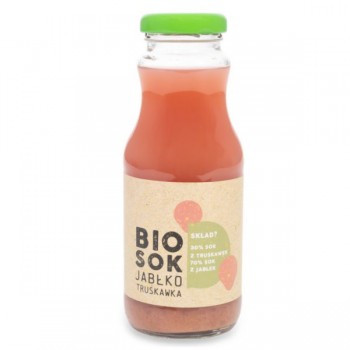 Owocowe Smaki | Sok jabłkowo - truskawkowy NFC BIO 250ml