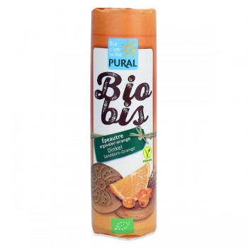 Pural | Ciastka markizy orkiszowe z kremem rokitnik - pomarańcza wegańskie BIO 300g