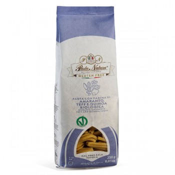 Pasta Natura | Makaron casareccia kukurydziano - ryżowy z amarantusem, teff i quinoa bezglutenowy BIO 250g
