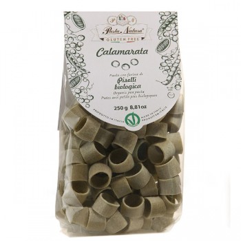 Pasta Natura | Makaron calamarata proteinowy z groszku i ryżu brązowego bezglutenowy BIO 250g
