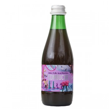 Kombucha by Laurent | Kombucha o smaku jagód acai (juicy life acai berries) BIO 330ml