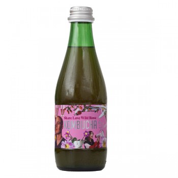 Kombucha by Laurent | Kombucha z sokiem z dzikiej róży (share love wild rose) BIO 330ml