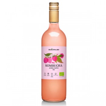 Delikatna  | Kombucha malinowa BIO 750ml