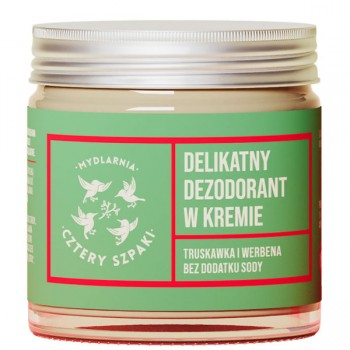 4Szpaki | Delikatny dezodorant w kremie Truskawka i Werbena 60ml