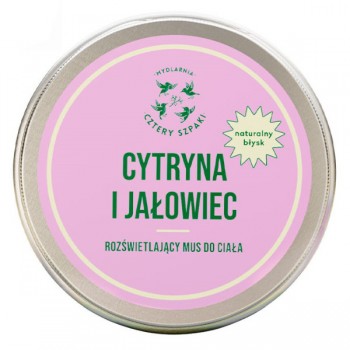 4Szpaki | Rozświetlający mus do ciała Cytryna i Jałowiec 150ml