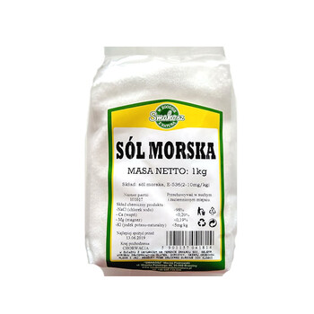 Smakosz | Sól morska drobna 1kg