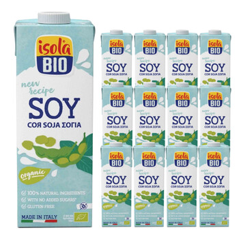 Isola BIO | 12x Napój sojowy bezglutenowy BIO 1l