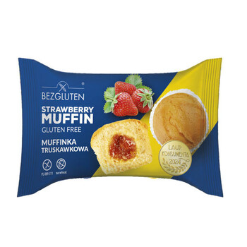 Bezgluten | Muffinka truskawkowa bezglutenowa 60g