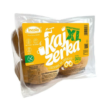 Incola | Bezglutenowa bułka kajzerka (4x60g) 240g
