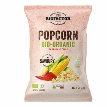 BioFactor | Popcorn papryka-chili bezglutenowy BIO 50g