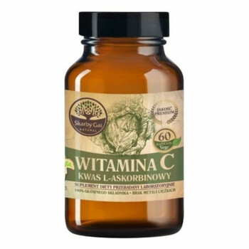 Skarby Gai | Witamina C z kapusty kwas L-askorbinowy w kapsułkach 60g