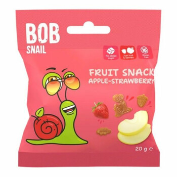 Bob Snail | Przekąska jabłko truskawka 20g