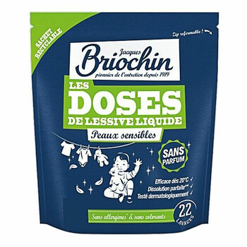 Briochin | Kapsułki do prania bezzapachowe dla skóry wrażliwej 22szt 350g