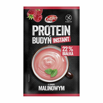 Celiko | Bezglutenowy budyń proteinowy o smaku malinowym 40g