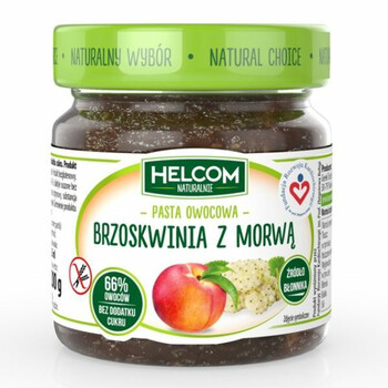 Helcom | Pasta owocowa brzoskwinia z morwą bezglutenowa 200g