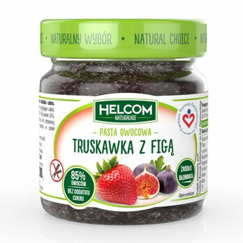 Helcom | Pasta owocowa truskawka z figą bezglutenowa 200g