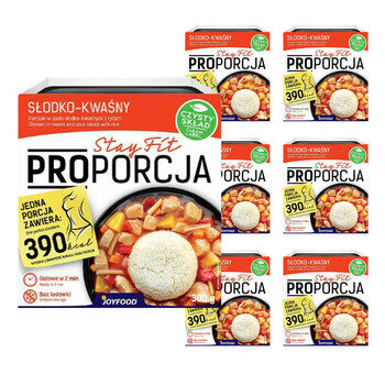 Proporcja | 7x Kurczak w sosie słodko-kwaśnym z ryżem 300g