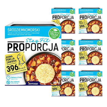 Proporcja | 7x Kurczak w sosie śródziemnomorskim z kaszą bulgur i warzywami 300g