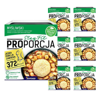 Proporcja | 7x Kurczak w sosie myśliwskim z kaszą bulgur i warzywami 300g