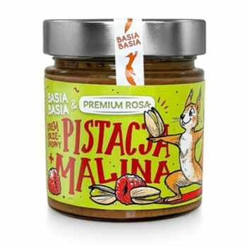 Basia Basia | Krem orzechowy z pistacji i malin 195g