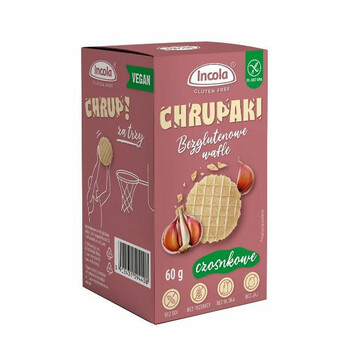 Incola | Bezglutenowe chrupki o smaku czosnku 60g