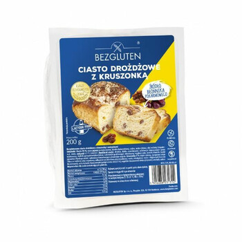 Bezgluten | Bezglutenowe ciasto drożdżowe z kruszonką 200g