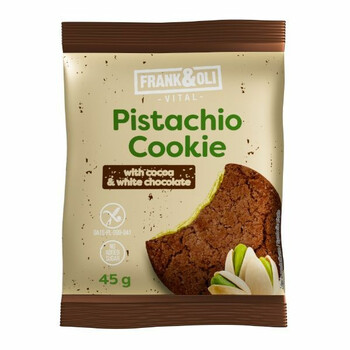 Frank&Oli | Bezglutenowe ciastko pistacjowe Kakao&Biała czekolada 50g