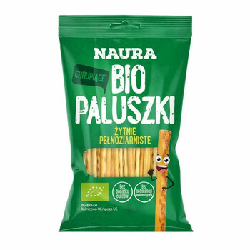 Naura | Paluszki żytnie pełnoziarniste BIO 45g