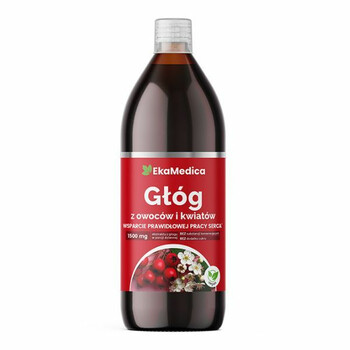 EkaMedica | Głóg z owoców i kwiatów 1L EkaMedica